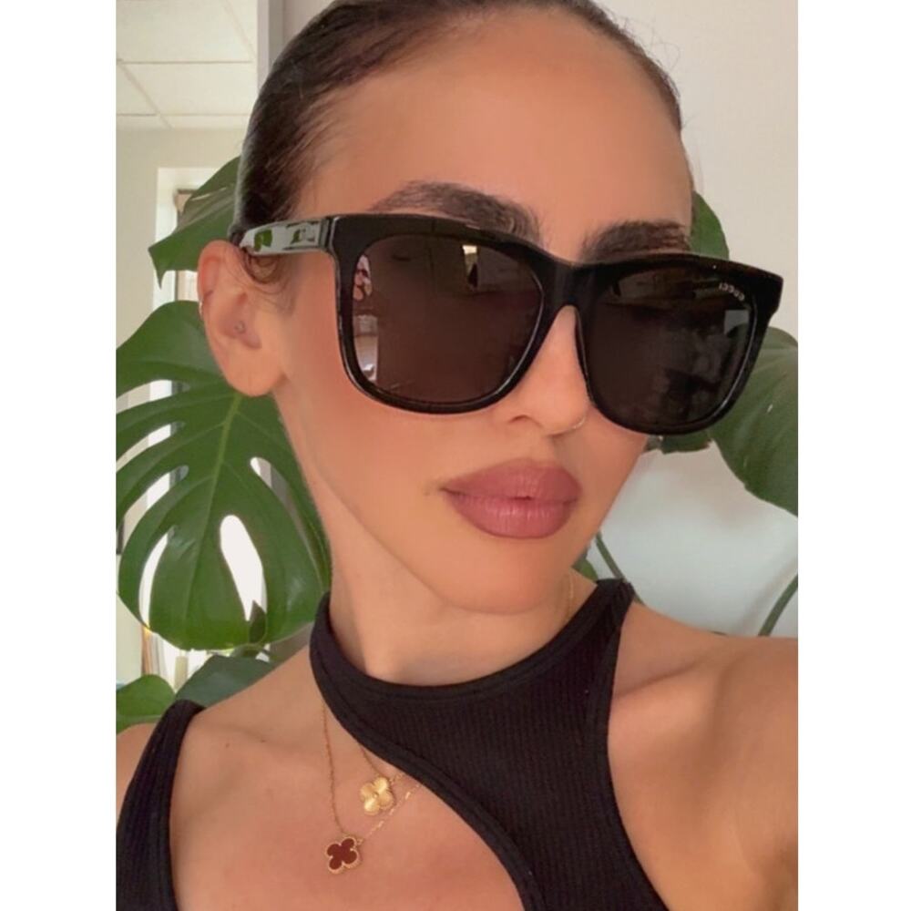 NEW Gucci GG0057SKN Black Unisex Sunglasses
